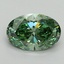 2.16 Ct. Fancy Vivid Green Oval Lab Grown Diamond