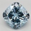 2.59 Ct. Fancy Intense Blue Cushion Lab Grown Diamond