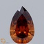 1.40 Ct. Fancy Deep Brownish Orange Pear Lab Grown Diamond