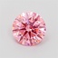 0.64 Ct. Fancy Vivid Pink Round Lab Grown Diamond
