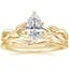 18K Yellow Gold Budding Willow Ring with Winding Willow Ring