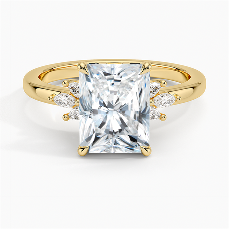 Marquise Cluster Diamond Engagement Ring