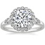 18K White Gold Camillia Diamond Ring (1/4 ct. tw.), smalltop view