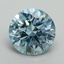 5.84 Ct. Fancy Vivid Blue Round Lab Grown Diamond