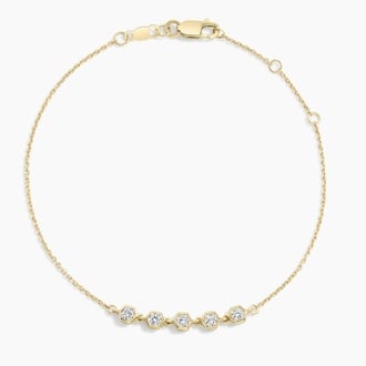 Hexagon Bezel Lab Diamond Bracelet (1/2 ct. tw.)