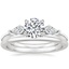 18K White Gold Luxe Cometa Diamond Ring (1/3 ct. tw.) with Petite Comfort Fit Wedding Ring