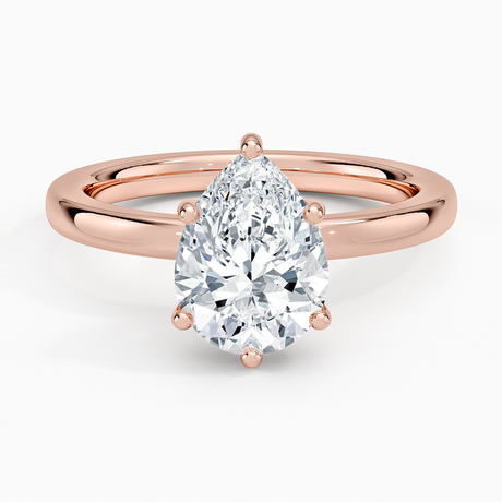 14K Rose Gold Sydney Perfect Fit Hidden Halo 2mm Diamond Ring