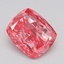 1.24 Ct. Fancy Vivid Pink Cushion Lab Grown Diamond