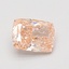0.79 Ct. Fancy Intense Orangy Pink Cushion Lab Grown Diamond
