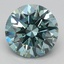 2.70 Ct. Fancy Vivid Green Round Lab Grown Diamond