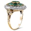 The Perry Ring, smalltop view on a hand
