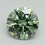 1.55 Ct. Fancy Vivid Green Round Lab Grown Diamond