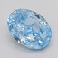 1.01 Ct. Fancy Vivid  Blue Oval Lab Grown Diamond