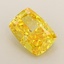 1.66 Ct. Fancy Vivid Yellow Cushion Lab Grown Diamond