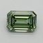 1.62 Ct. Fancy Vivid Pacific Green Emerald Lab Grown Diamond