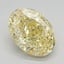 2.23 Ct. Fancy Vivid Yellow Oval Lab Grown Diamond