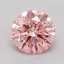 0.65 Ct. Fancy Vivid  Pink Round Lab Grown Diamond
