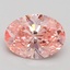 2.50 Ct. Fancy Vivid Pink Oval Lab Grown Diamond