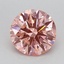 0.82 Ct. Fancy Vivid Pink Round Lab Grown Diamond
