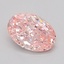 1.23 Ct. Fancy Intense  Pink Oval Lab Grown Diamond