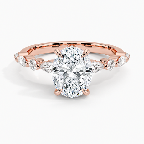 14K Rose Gold Versailles Half-Coverage Diamond Ring (1/3 ct. tw.)