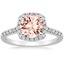18K White Gold Odessa Halo Diamond Ring (1/5 ct. tw.), smalltop view