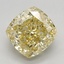 3.08 Ct. Fancy Intense Yellow Cushion Lab Grown Diamond