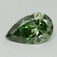 0.9 Ct. Fancy Vivid Pacific Green Pear Lab Grown Diamond