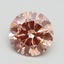 2.70 Ct. Fancy Intense Pink Round Lab Grown Diamond