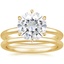 18KY Moissanite Esme Bridal Set, smalltop view
