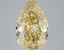 3.86 Ct. Fancy Intense Yellow Pear Lab Grown Diamond