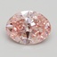 2.00 Ct. Fancy Intense Pink Oval Lab Grown Diamond