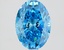 2.09 Ct. Fancy Vivid Blue Oval Lab Grown Diamond
