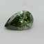 2.12 Ct. Fancy Vivid Green Pear Lab Grown Diamond