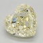2.54 Ct. Fancy Yellow Heart Lab Grown Diamond