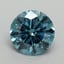 2.02 Ct. Fancy Vivid Malibu Blue Round Lab Grown Diamond