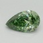 0.70 Ct. Fancy Vivid Green Pear Lab Grown Diamond