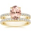 18KY Morganite Amelie Diamond Bridal Set, smalltop view