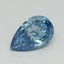 0.59 Ct. Fancy Vivid Blue Pear Lab Grown Diamond