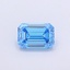 1.02 Ct. Fancy Vivid  Blue Emerald Lab Grown Diamond