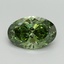 3.16 Ct. Fancy Vivid Green Oval Lab Grown Diamond