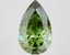 2.63 Ct. Fancy Vivid Green Pear Lab Grown Diamond