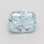 0.95 Ct. Fancy Intense Greenish Blue Cushion Lab Grown Diamond