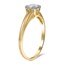 The Margie Ring, smalltop view on a hand