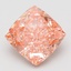7.05 Ct. Fancy Vivid Pink Cushion Lab Grown Diamond