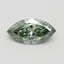 0.83 Ct. Fancy Vivid Green Marquise Lab Grown Diamond