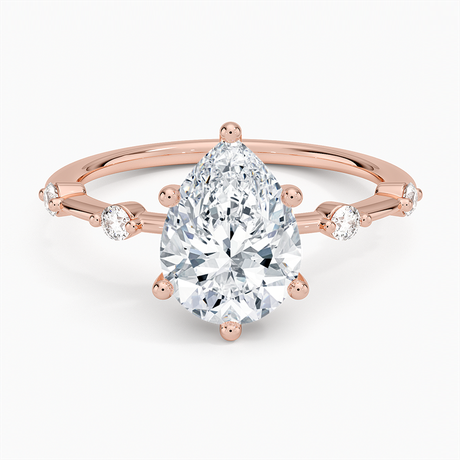 14K Rose Gold Aimee 1.4mm Diamond Ring