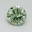 0.80 Ct. Fancy Vivid Green Round Lab Grown Diamond