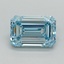 3.08 Ct. Fancy Intense Blue Emerald Lab Grown Diamond