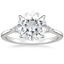 18K White Gold Aria Three Stone Diamond Ring (1/10 ct. tw.), smalltop view
